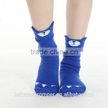 Newest cartoon face soft New hot sale cotton baby Wholesale girls socks