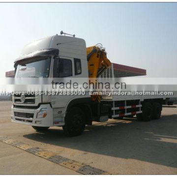 Dongfeng folding boom truck mounted boom lift 8 -10ton