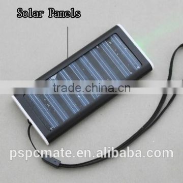 Black 1200mah Solar Battery Panel Charger For Smart Phone, Camera, MP3/MP4, PDA