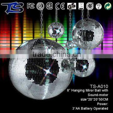 Really Glass disco mirror ball with metal motor in good quality for DJ culb and party use