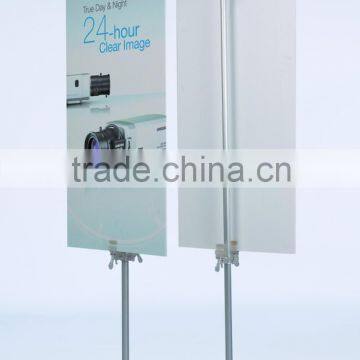 Aluminum Clip poster stand silver colour