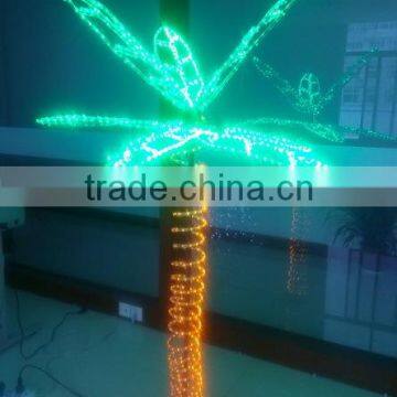 hot sale rope light motif light coconut tree outdoor decoration