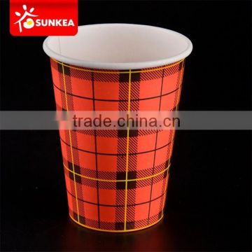 SUNKEA Paper hot cups for vending machine application, Printed disposable paper coffee cup