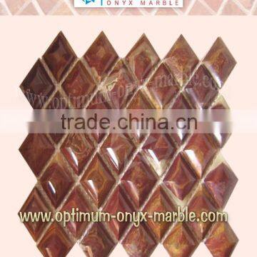 RED ONYX MOSAIC TILE - 001