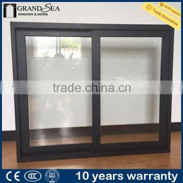 Aluminium sliding Tempered glass windows for safety