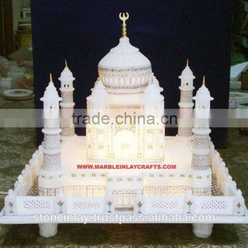 Colorful Marble Taj Mahal Model