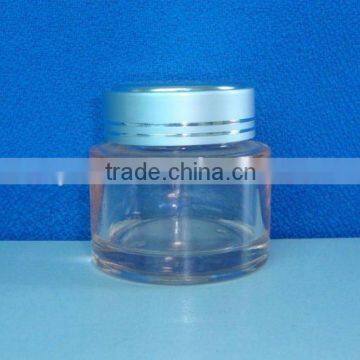 50ml glass cream jar with aluminium cap