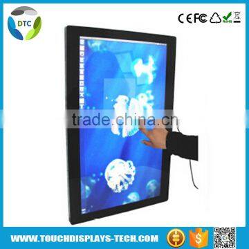 27 inch floor stand LCD touch screen led advising display screen outdoor