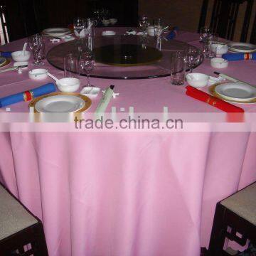 Polyester tablecloth, banquet/hotel table cover, table linen