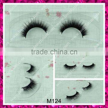 Deluxe hot sale mink eyelashes black colour volume lashes manufacturer