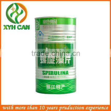 small empty tin can for candly and coffee powder packaging