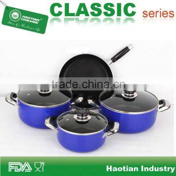 Wholesale cookware, non stick cookware, 7pcs aluminum cookware