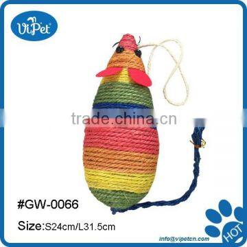 Colorful mouse cat scratching toy