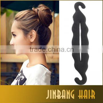 2016 New Fashion Women Magic Hair Twist Styling Clip Stick Bun Maker Braid Tool Black Barrette Hair Accessories