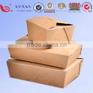 Custom Printed Disposable Lunch Food Kraft Paper Box