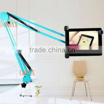 Black rotatable metal security for ipad stand kiosk rotation stander on desk