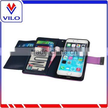 High Quality Ultra Slim Fashion Design PU Leather Wallet Case Cover For iPhone 6