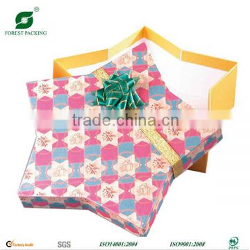 STAR SHAPE CARDBOARD GIFT BOX