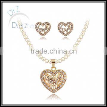 Simple Wholesale 18k Gold Jewelry Set