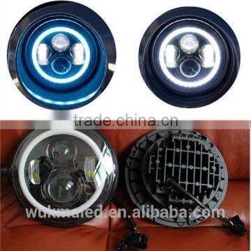 7inch Motorcycle LED Headlight Install For Harley Davidson Hi/Lo Beam Lamp Light