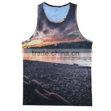 Custom Sublimation Tank Tops Fashion Design for 2015