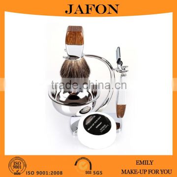 Hot selling wood and metal shaving brushes kits for men                        
                                                Quality Choice