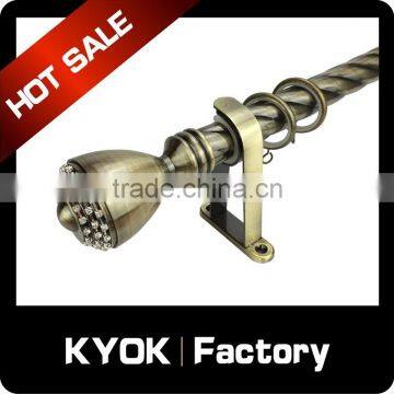 KYOK 2015 High quality fashionable cheap curtain finials for curtain rod cornice for curtains