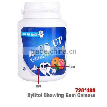 Chewing Gum Container mini hidden DVR camera Motion Detection