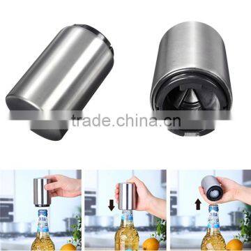 Easy Beer Bottle Opener, Automatic Stainless Steel Beer Juice Drinking Bottle Opener, Gift Bar Tool Opener