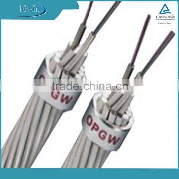 Overhead Composite ground wire 48 core single mode fiber optic cable OPGW cable
