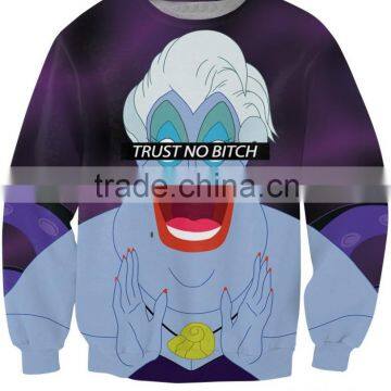 raglan sleeve wholesale 100% cotton sweatshirt Fashion new design sweatshirt 3D crewneck sweatshirt