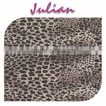 cotton twill black purple Leopard pattern polyester milk fiber Spandex Fabric