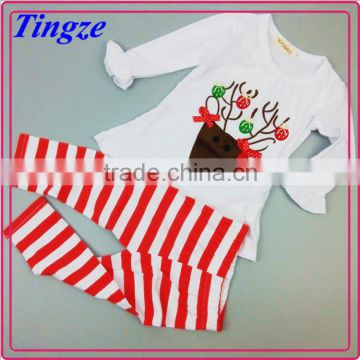 Hot selling new design funny comfortable cotton kids christmas pajamas wholesale TR-CA39