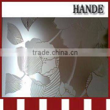 hande etched pattern glass