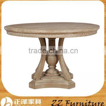 French Style Wooden Round Dining Table Sets