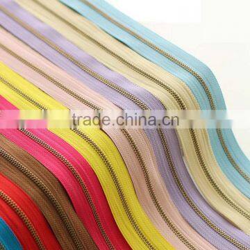 Eco-friendly Custom Teeth Metal Zippers Cheap Price Wholesale for Factory Overcoats, Bags, Shoes