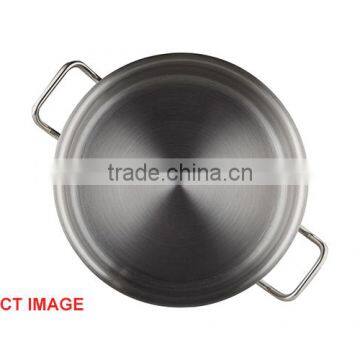 Hotel Restaurant Competitve Factory Price Low Body Commercial Stainless Steel Soup Pot With Double-ply Botttom for Kitchen Equip photo-4
