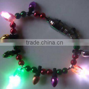 christmas bracelet blinking flashing christmas tree bright led lights batt. incl