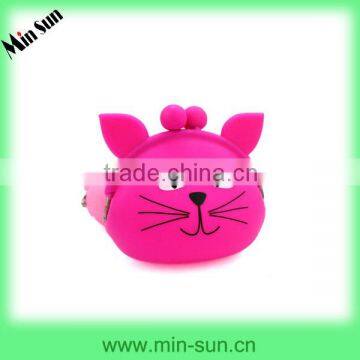 magic heart-shaped silicone wallet for coin&money&carry articles