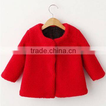 2015 Fashion design girls Winter fleece jacket