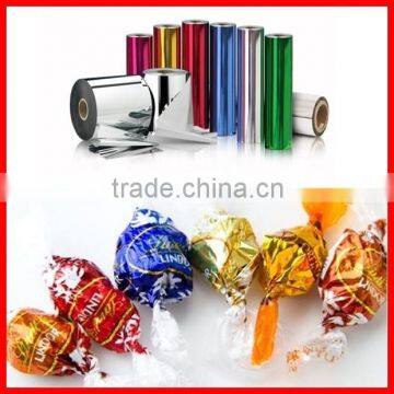 Transparent or Metalized PET PVC Twist Film for Candy Wrapper