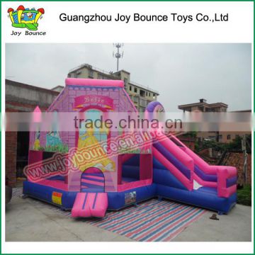 princess inflatable jump castle with slide,inflatable bounce combo,princess inflatable castle slide