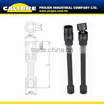 CALIBRE 1/2 Dr. METRIC 6-Point Universal Extension Impact Socket