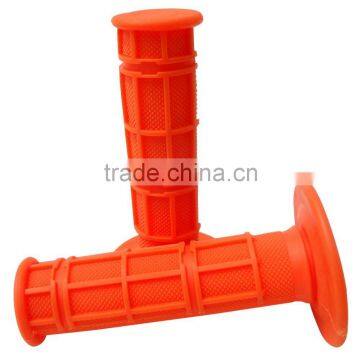 7/8'' orange check dirt bike handle grips