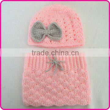 Wholesale cheap handmade crochet newborn baby hat for girls