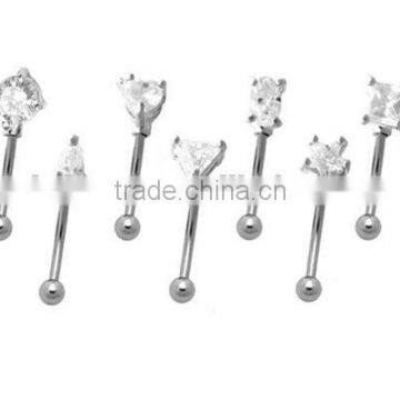 Steel Eyebrow Curve Ear Cartilage Tragus Helix Barbell