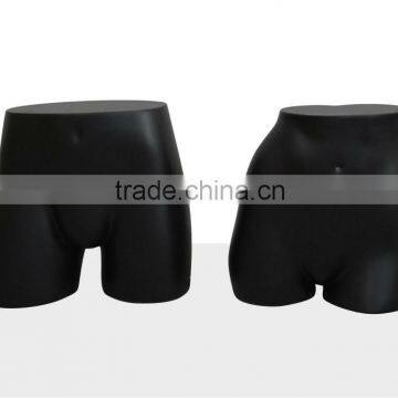 new style black matt lower torso/hip mannequin/half dummy