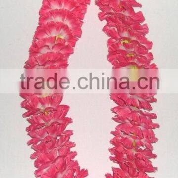 artificial hawaiian red flower garland hawaiian leis