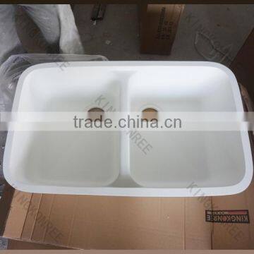 Square single bowl kitchen sink , solid surface sink for kitchen