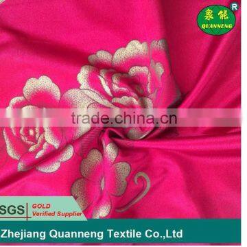 100% polyester flash powder flower print fabric